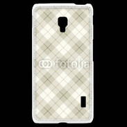 Coque LG F6 Effet écossais beige clair