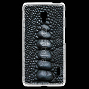 Coque LG F6 Effet crocodile noir