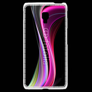 Coque LG F6 Abstract multicolor sur fond noir