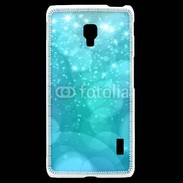 Coque LG F6 Fond bulles bleus