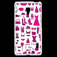 Coque LG F6 Fond fashion rose