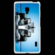 Coque LG F6 Formule 1 sur fond bleu