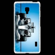 Coque LG F6 Formule 1 sur fond bleu