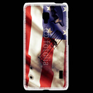 Coque LG F6 Drapeau USA avec arme