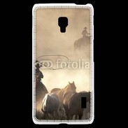 Coque LG F6 Cowboys et chevaux