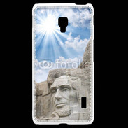 Coque LG F6 Monument USA Roosevelt et Lincoln
