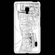 Coque LG F6 Dessin Arc de Triomphe Paris