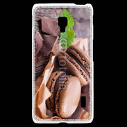 Coque LG F6 Macaron chocolat 