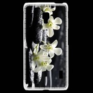 Coque LG F6 Orchidée blanche Zen 11