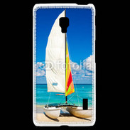 Coque LG F6 Bateau plage de Cuba