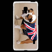 Coque LG F6 Bulldog anglais en tenue