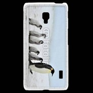 Coque LG F6 Famille de Pingouin Empereur