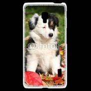 Coque LG F6 Adorable chiot Border collie