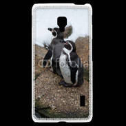 Coque LG F6 2 pingouins