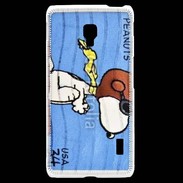 Coque LG F6 Snoopy timbre poste