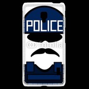 Coque LG F6 Moustache policier