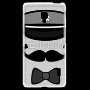 Coque LG F6 Moustache et casquette tête de mort