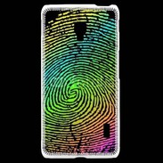 Coque LG F6 Empreintes digitales de couleur