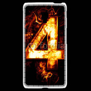 Coque LG F6 Quatre en feu