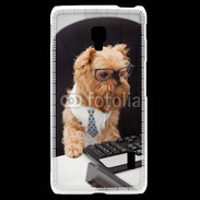 Coque LG F6 Chien informaticien