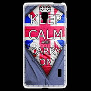 Coque LG F6 Keep Calm Businessman