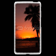 Coque LG F6 Cocotier au soleil couchant