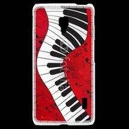 Coque LG F6 Abstract piano 2