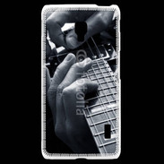 Coque LG F6 Musicien de blues à la guitare