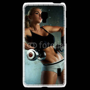 Coque LG F6 Musculation féminine