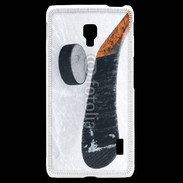 Coque LG F6 Crosse et palet de Hockey sur glace