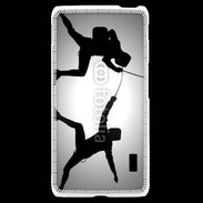 Coque LG F6 Silhouette d'escrimeurs