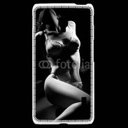 Coque LG F6 Charme noir et blanc