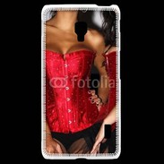 Coque LG F6 Belles et sexy en noir et rouge