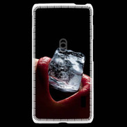 Coque LG F6 Bouche sexy avec glaçon