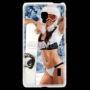 Coque LG F6 Charme et snowboard