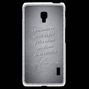 Coque LG F6 Survie valeur Noir Citation Oscar Wilde