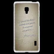 Coque LG F6 Dieux prières Sepia Citation Oscar Wilde