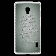 Coque LG F6 Esprits légers Vert Citation Oscar Wilde