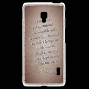 Coque LG F6 Homme animal Rouge Citation Oscar Wilde