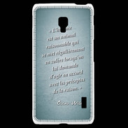 Coque LG F6 Homme animal Turquoise Citation Oscar Wilde