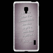 Coque LG F6 Vraie valeur Violet Citation Oscar Wilde