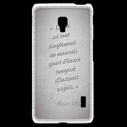 Coque LG F6 Quart d'heure Gris Citation Oscar Wilde