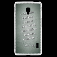 Coque LG F6 Société rêveur Vert Citation Oscar Wilde