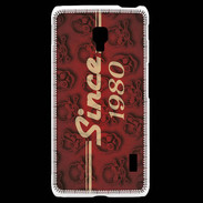 Coque LG F6 Since crane rouge 1980
