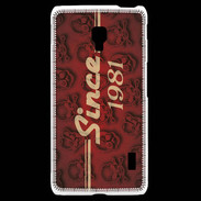 Coque LG F6 Since crane rouge 1981