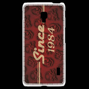 Coque LG F6 Since crane rouge 1984