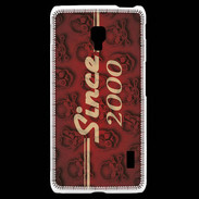Coque LG F6 Since crane rouge 2000