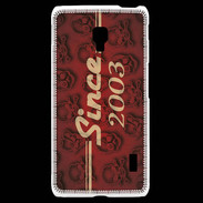 Coque LG F6 Since crane rouge 2003