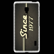 Coque LG F6 Since 1977 gris