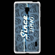 Coque LG F6 Since crane bleu 1996